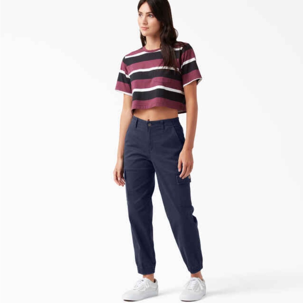 Blue - Dickies Women's High Rise Fit Cargo Jogger Pants - Size 30R